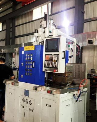 Double Slide Table Vertical Injection Molding Machine
