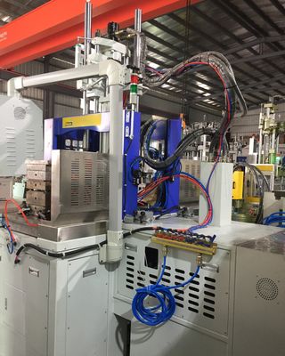 Double Slide Table Vertical Injection Molding Machine