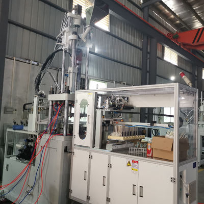 176 Cm3 Theoretical Shot Volume Dental Floss Vertical Plastic Injection Moulding Machine 55T 12kW