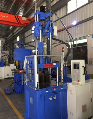 200MM Opening Stroke 55T Hydraulic Vertical Injection Molding Machine With 2 Working Table