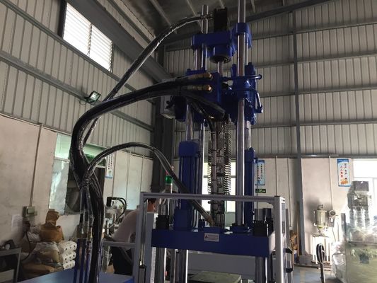 200MM Opening Stroke 55T Hydraulic Vertical Injection Molding Machine With 2 Working Table